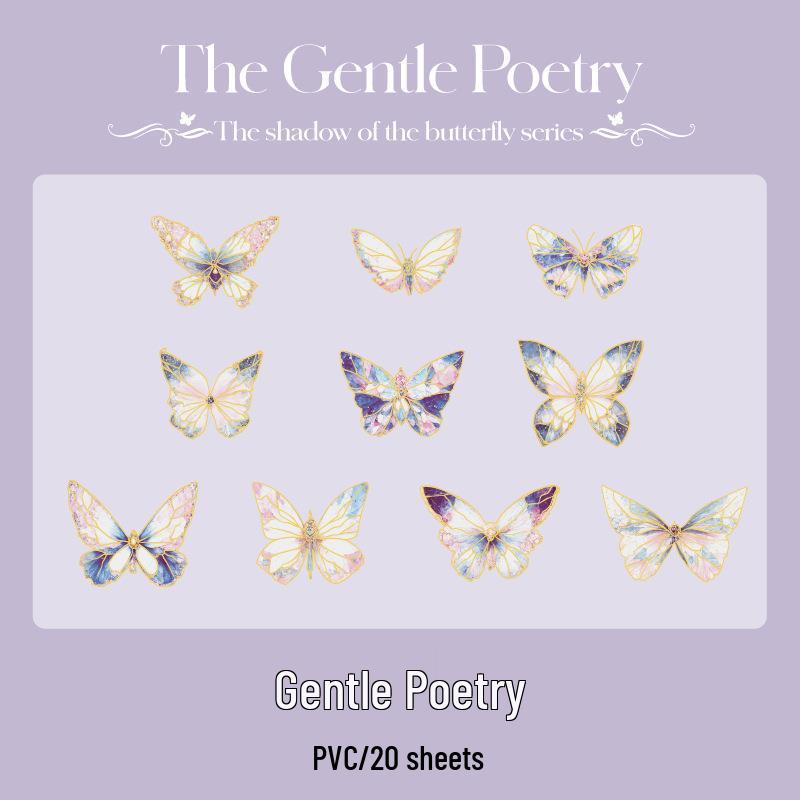 

Dreamy Laser Stamped Butterfly Stickers: Large Pack for DIY Journals