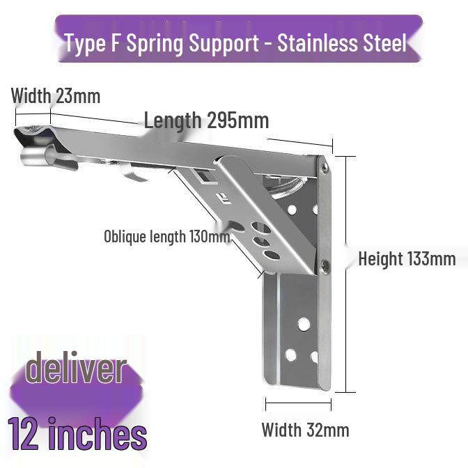 Stainless Steel Wall-Mounted Triangle Shelf Bracket for Heavy Duty Support