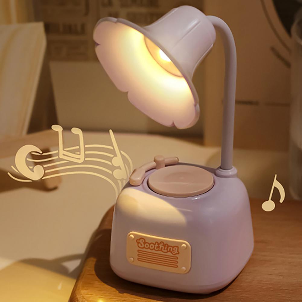 Vintage Lamp Cute Night Light Decor with Music Box for Living Room Bedroom