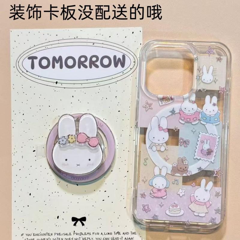 Mobile Phone Holder Bubble Sao Suitable MAGsafe Cartoon Rabbit Airbag Retractable Folding Desktop Detachable