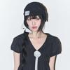 Black Bow Lace Beanie