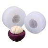 Simulation Mangosteen Silicone Mold DIY 3D Fruit Vegetable Scented Candle Mould White Baking Mold Chocolate Baking Decorative