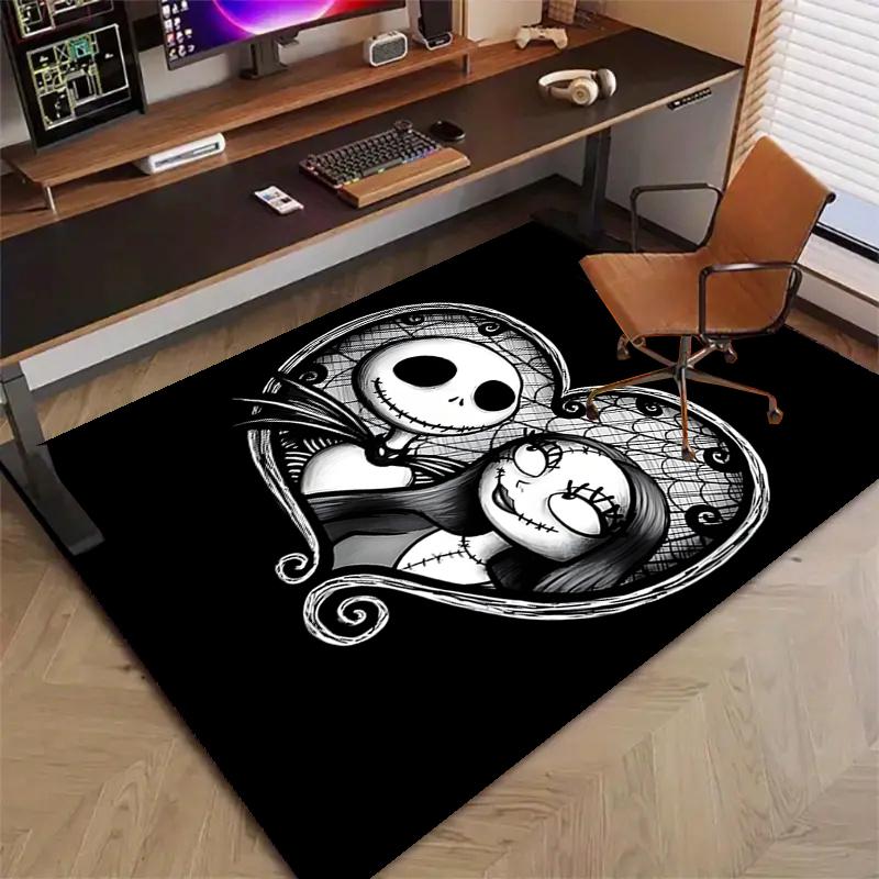 1pc Jack Christmas7 Design Printed Area Rug Carpet for Bedroom Living Room Home Decor Rugs Mat Non Slip Mat Rug for Bedside