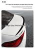 22-25 Mercedes-Benz C-Class C63/AMG Sport Rear Spoiler, ABS, No-Drill Installation