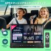 KEIYO Smart Rearview 2025 New Headrest IPS Rear Seat Monitor with HDMI YouTube Netflix Android TV with Voice Front for Family and Campers [Android]