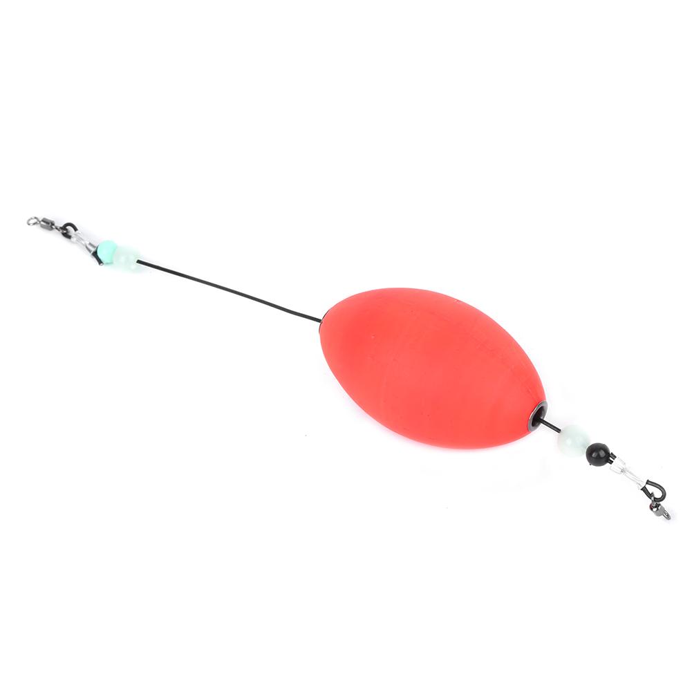 EPS Lightweight Red Oval Appearance Sea Fishing Float with Steel Wire Tackle Supplies