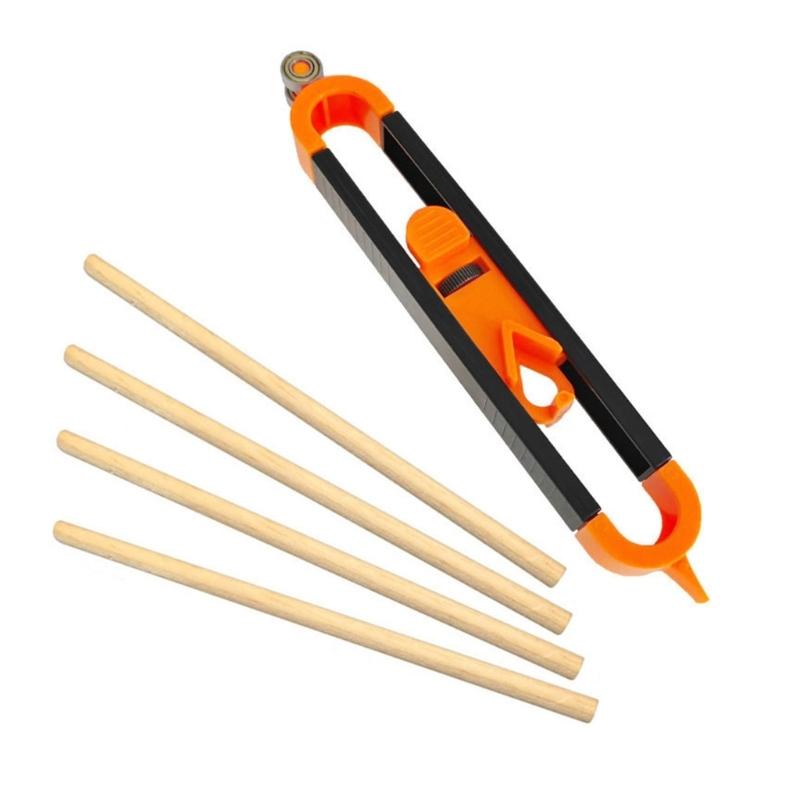 

MultiPurpose Plastic Contourly Scribe Tool With Metal Rollers Flexible Clamping Design For Woodworking Shape Tracing 1