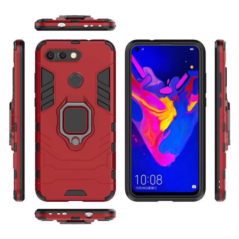 Stoßfestes Magnetständer Ring Armor Case Für Huawei Honor View 20 Honor V20 Rückseite Auto Halterung Handyhülle Für Honor V20 Hülle