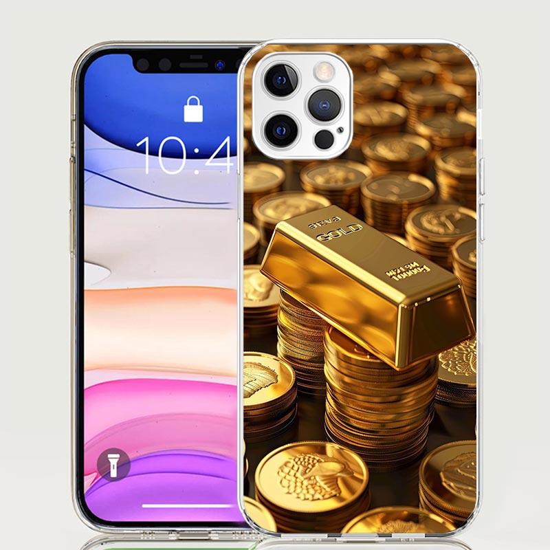 

Fine Gold Pattern Printing Phone Case For iPhone 17 Air 16 15 Plus 11 14 Pro Max 13 Mini 12 7 8 + SE Pattern Art Customized Cove iPhone 14