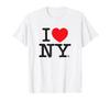 KOCHAM NY Klasyczne Logo T-shirt Prezent dla Mężczyzn i Kobiet Drukowany T-shirt Moda Letnia Vintage T-shirt z Okrągłym Dekoltem T-shirty Graficzne