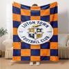 Coperta in Flanella con Stampa Luton Town FC Alta Qualità Calda Confortevole Coperta per Tutte le Stagioni Perfetta per Regali Decorazione per la Casa