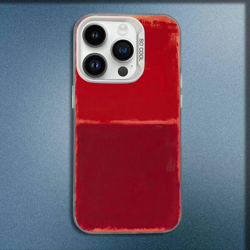 M-Mark Rothko Art Phone Case For iPhone 16,15,14,13,12,11,Mini,Pro,E,MAX White Candy Matte Shockproof Cover