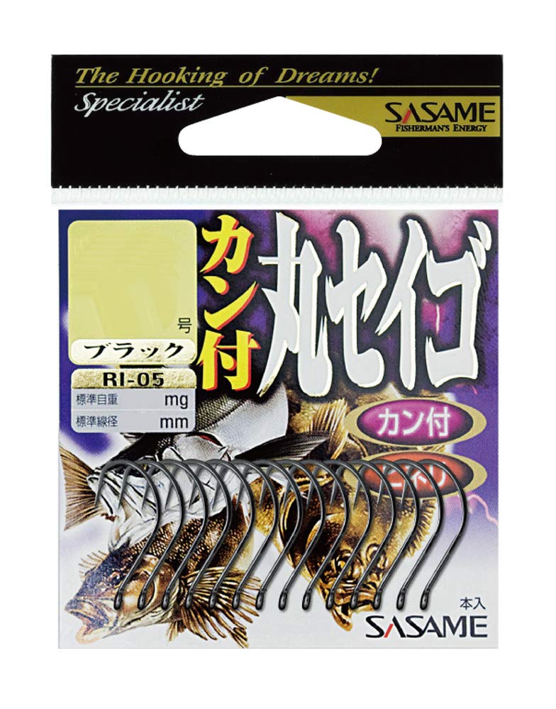 Sasame needle (SASAME) RI-05 Maru Seigo black with ring No. Medium