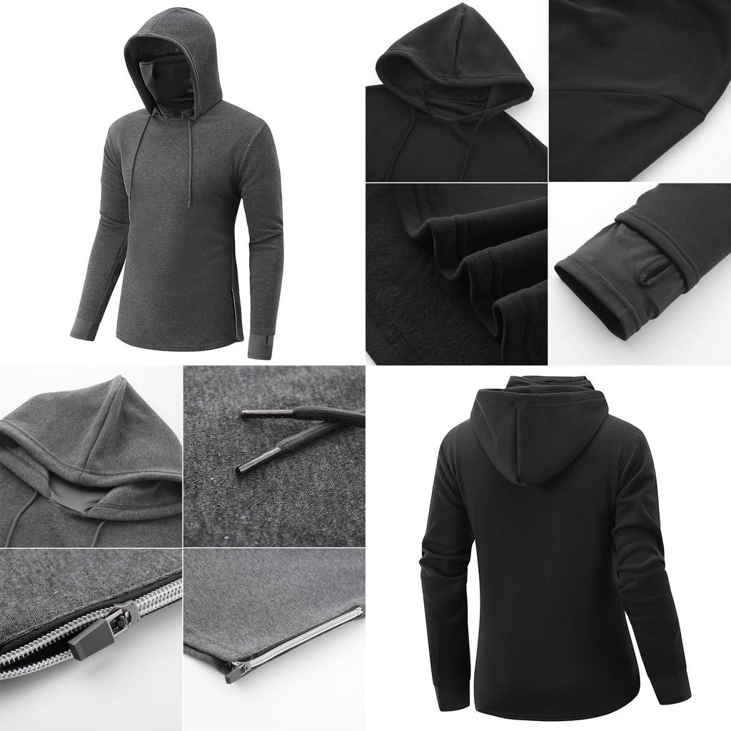 Soft And Breathable Men's Pullover Hoodie Featuring A Turtleneck Design And Moisture Wicking Fabric