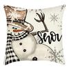 Christmas Pillow Case Printed Living Room Sofa Bedroom Pillow Case Christmas Pillow Case Printed