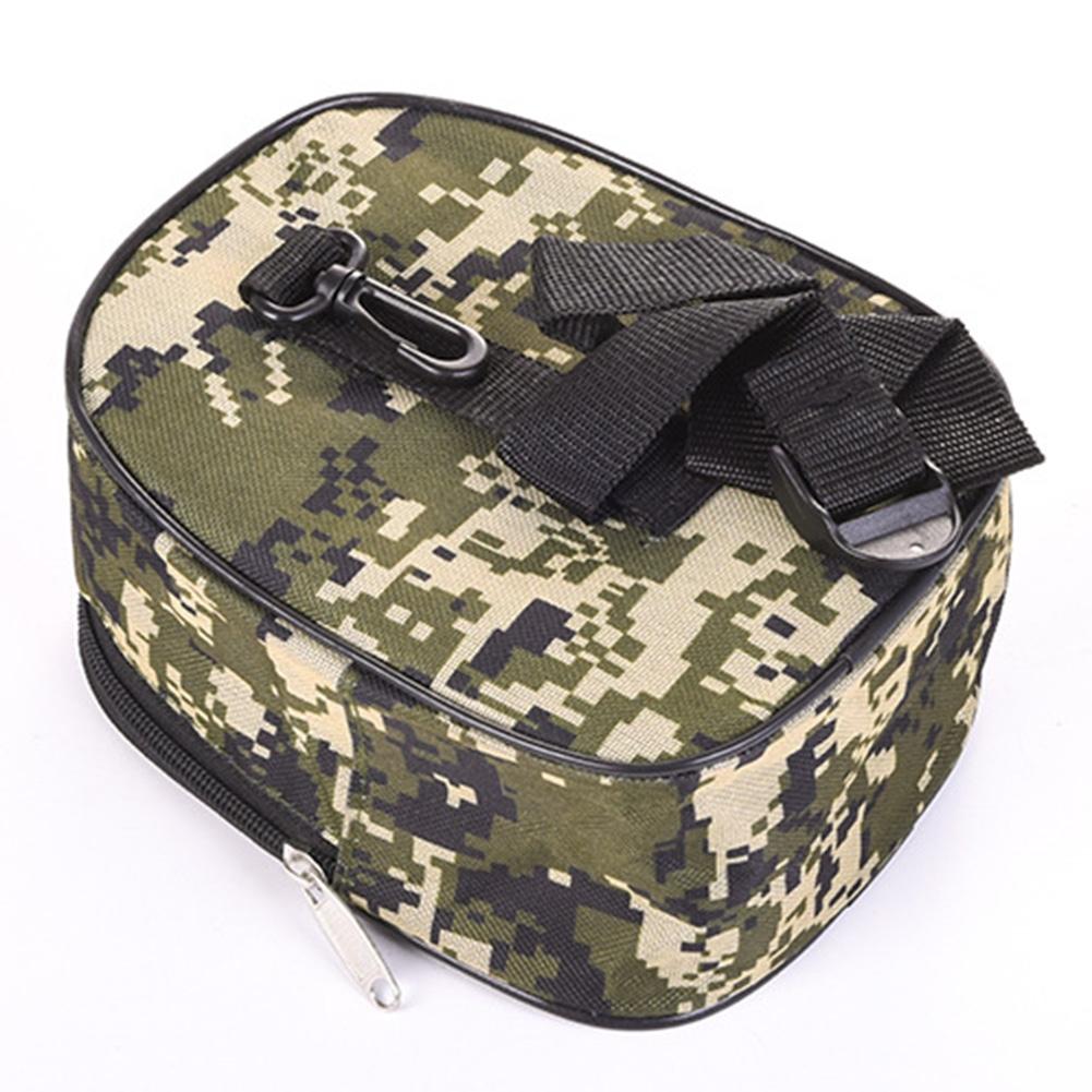 18*15*8cm/7.1*5.9*3.1in Storage Bag Black Green Oxford Cloth