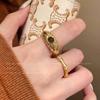 Mid ancient style tiger eye stone niche unique retro high-end exquisite ring