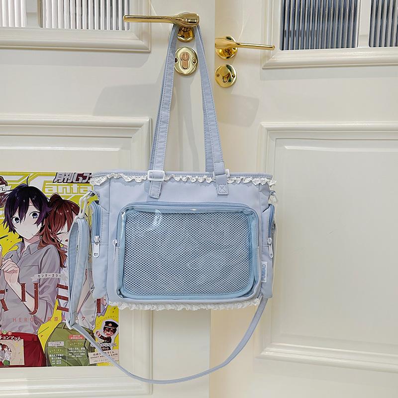 New Japanese Ins High Value, Fresh and Sweet Candy Color Girl Transparent Bar Pain Bag, Light Messenger Bag