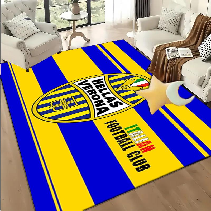 1PC Hellas-Verona Football Club Floor Mat for Living Room, Game Rooms, Office, Bedroom, Office Floor Mat Playful Design, Christmas fan gifts