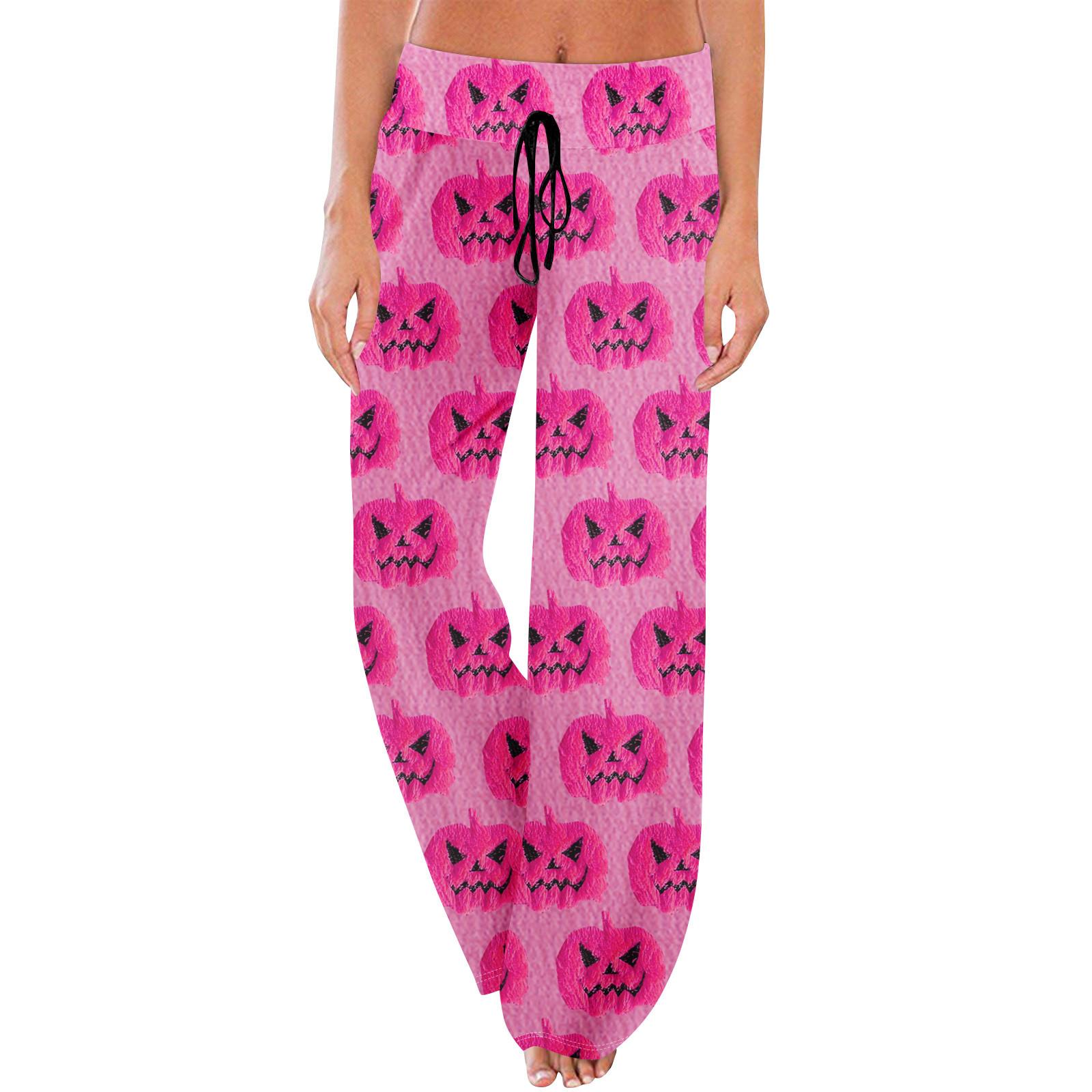 

Anime Pajama Pants Sleepwear Casual Drawstring Elastic Waist Pants Comfy Straight Yoga Loose Trousers S