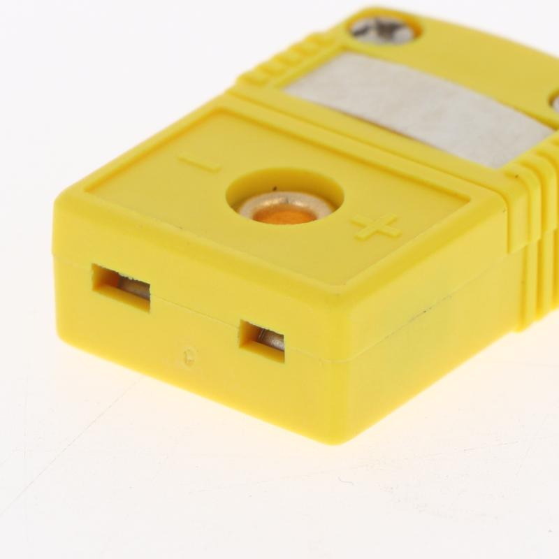 2 Stück K-Typ Mini-Thermoelement-Steckverbinder Langlebige Stecker für Temperatursensoren (Stecker/Buchse) für Labormessungen