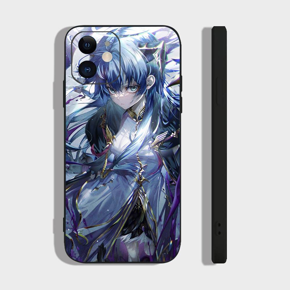 Mostima Animated Game A-Arknights Phone Case For IPhone 17 Air 16 15 14 13 Pro Max 11 12 Black Silicone Cover