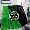1PC Hannover 96 Patterned Flannel Blanket Suitable For All Seasons for Home Decor Warmth and Comfort Gifts Holiday Present