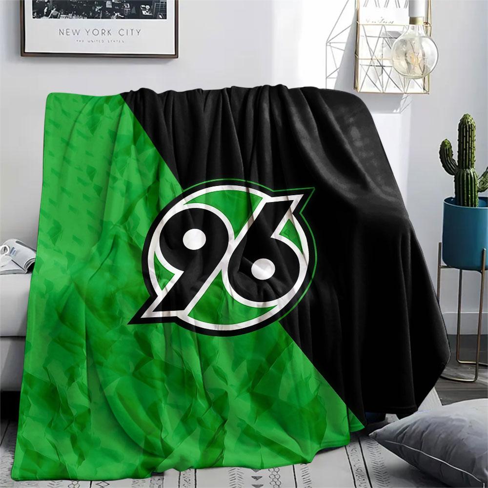 1PC Hannover 96 Patterned Flannel Blanket Suitable For All Seasons for Home Decor Warmth and Comfort Gifts Holiday Present