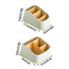 4 Slot Remote Control Holder Trapezoidal Plastic Table Storage Box Multifunctional Lattice Pattern Phone Storage Rack