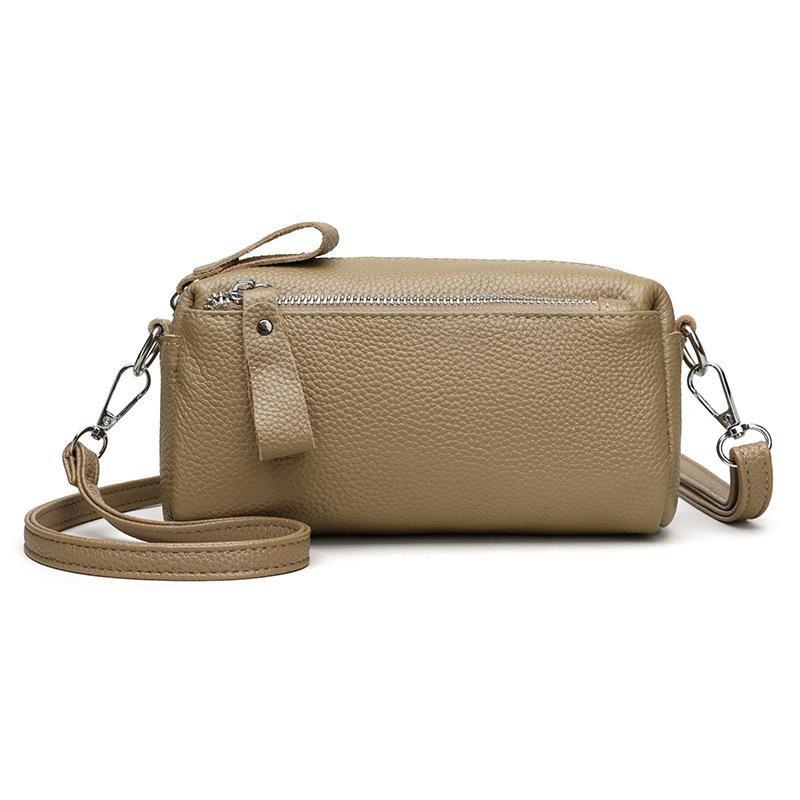 Genuine Leather women Shoulder Bag Small ladies Zip Money Coin Holder Purse Cowhide Multifunction phone wallet bolso