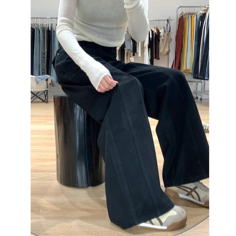 Plus Size Women's Relaxed Fit Wide Leg Jeans - New for 2024 Autumn/Winter