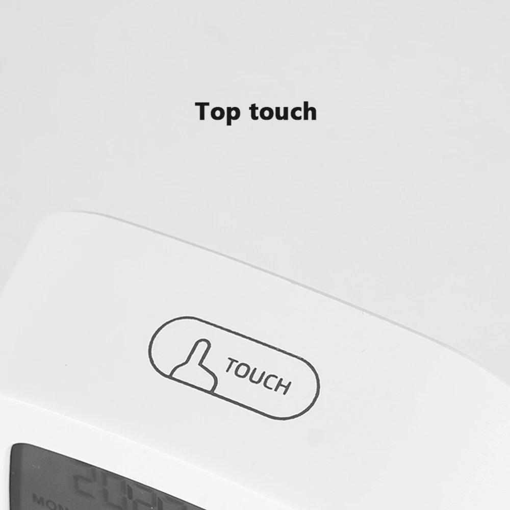 Battery Operated Multifunction Clock Humidity Monitor Table Clock Convenient Small Alarm Clock