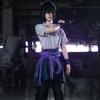 Anime Uchiha Sasuke Cosplay Kostym topp byxor bälte Cos Konvent gåva vuxen Unisex-version