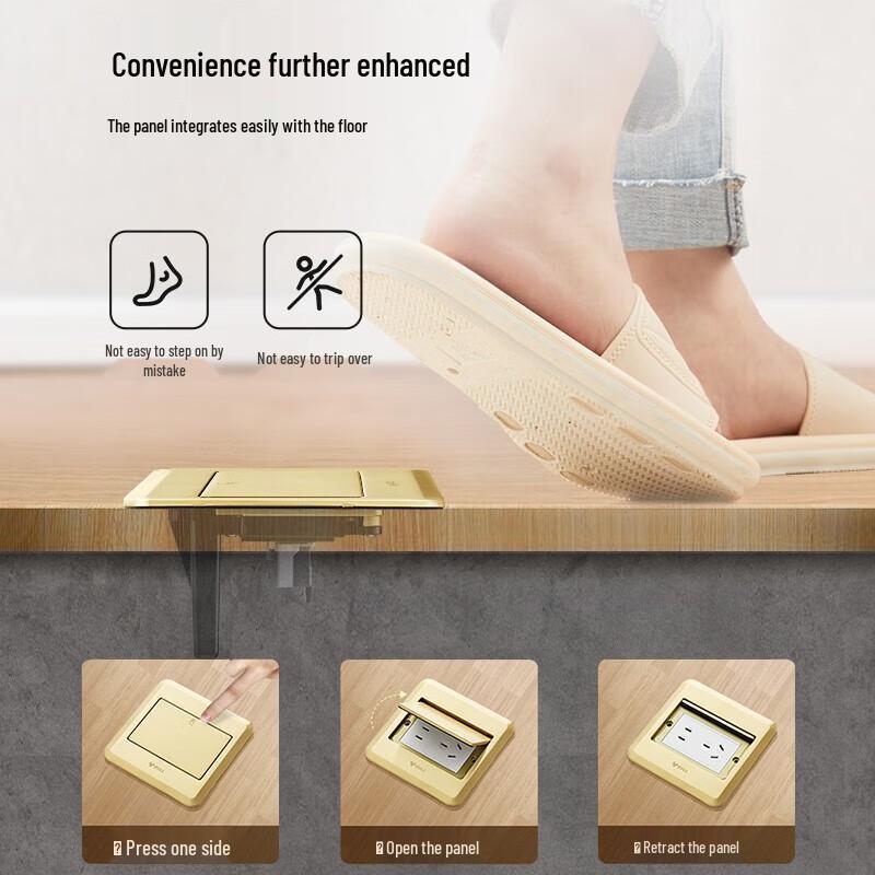 Gongniu Flush Mount Waterproof Floor Power Outlet