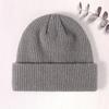 acrylic knitted hat flanged wool hat autumn and winter warm wool hat embroidery