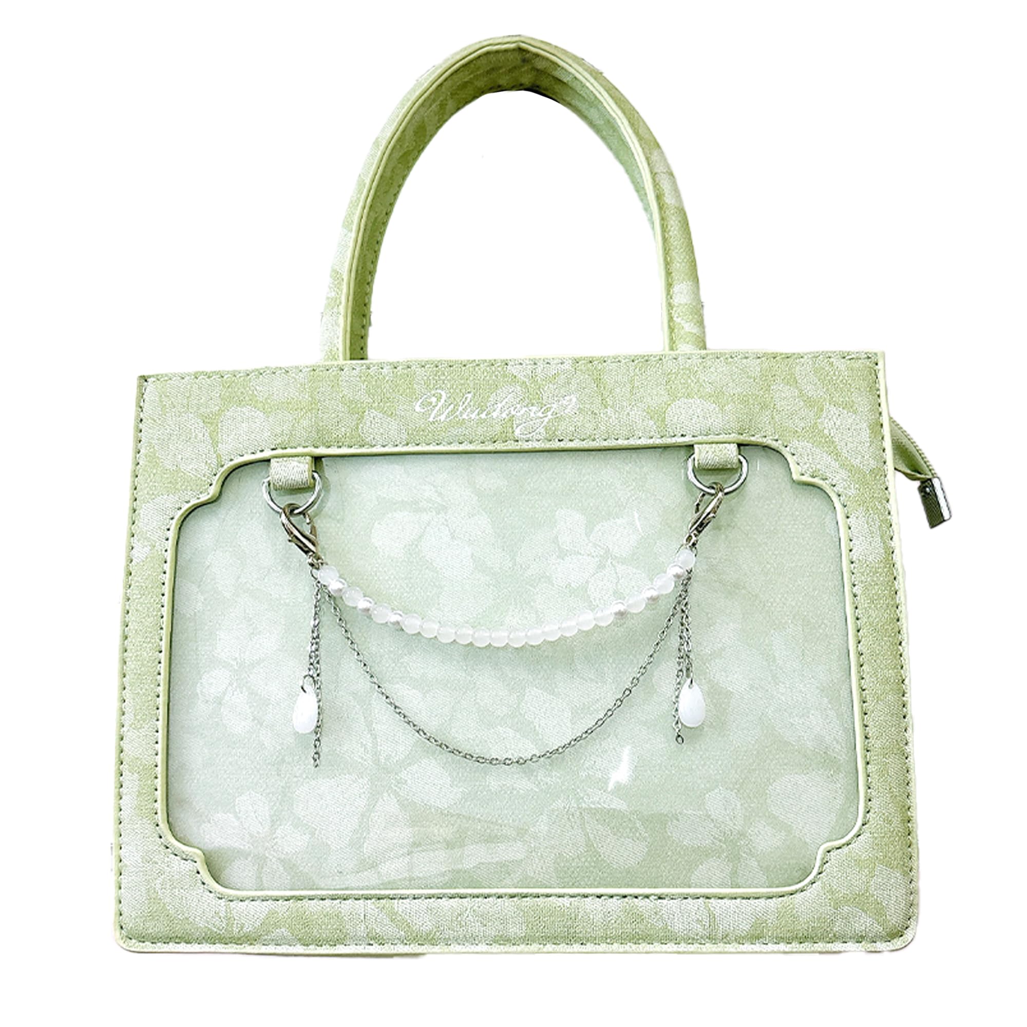 

Сумка ита с цветочным узором зеленая [Ugou Xiaopu] [Товар] зелёный