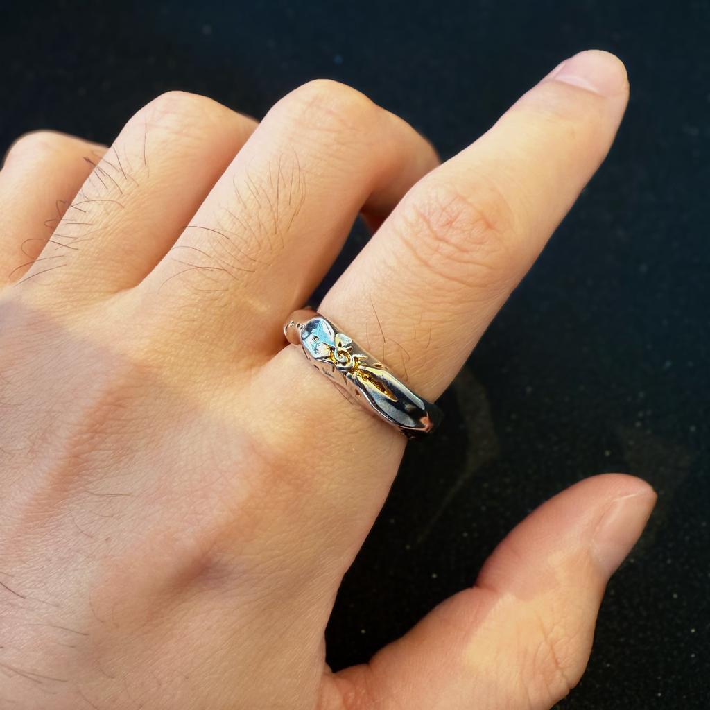 Retro Sun Rune Totem Adjustable Open Ring For Men Punk Gothic Edgy Copper Zircon Unisex Elegant Vintage Accessories Trendy Gift