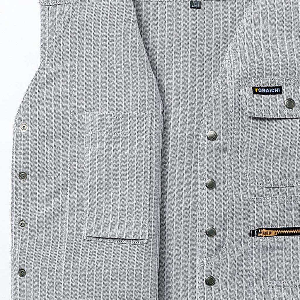 Work Clothes Toraichi Vest Sumigray 5L Knickapokka Large Size [Toraichi] (4309-611) (77)