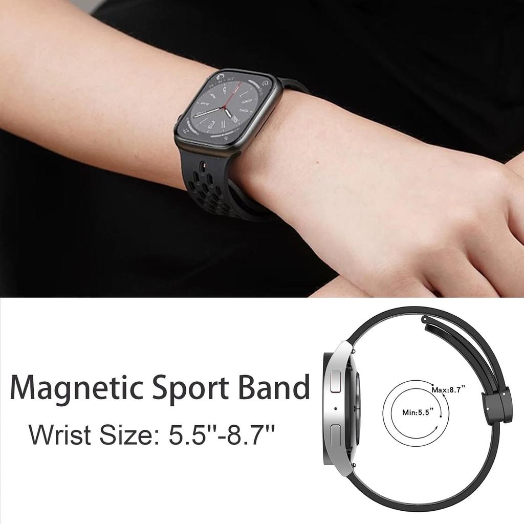 Compatible with ALPHAGEAR Smartwatch Bands, 22mm Quick Release Breathable Soft Silicone Sport Band Replacemet Straps Compatible with ALPHAGEAR Bravo