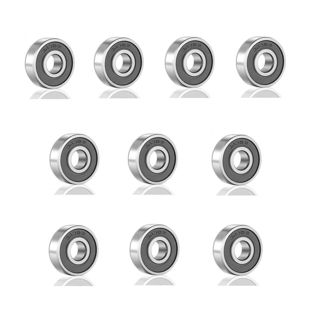 10Pcs 608 ZZ 608RS Ball Bearings 608ZZ Metal Double Shielded Miniature Deep Groove Skateboard Ball Bearings 8mm X 22mm X 7mm