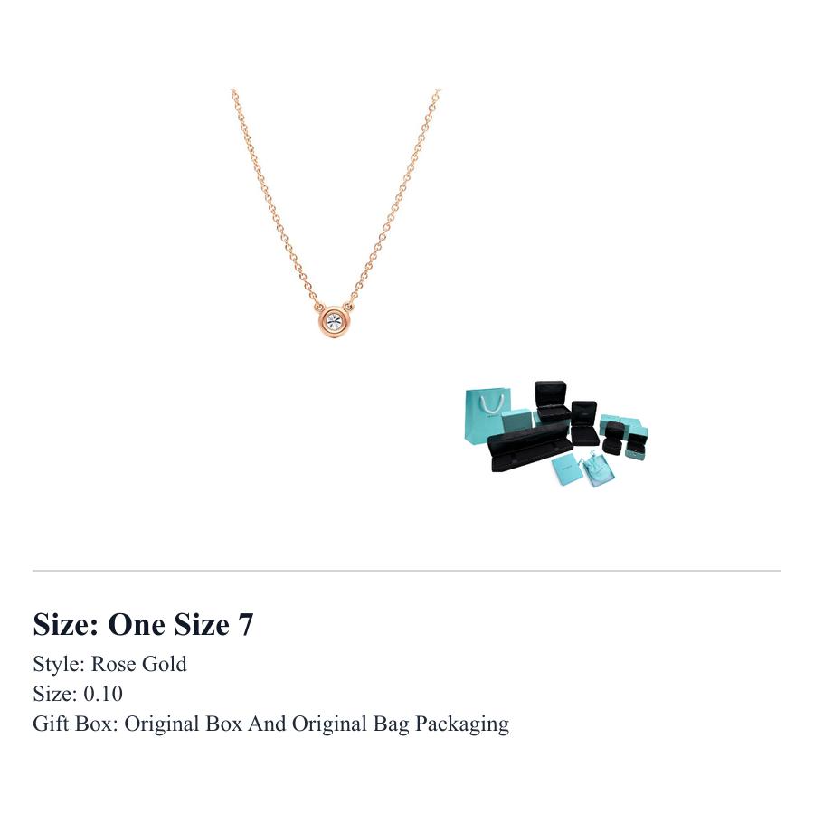 TIFFANY & CO . Elsa Peretti 18K Gold Diamond Necklaces Women's 60017924