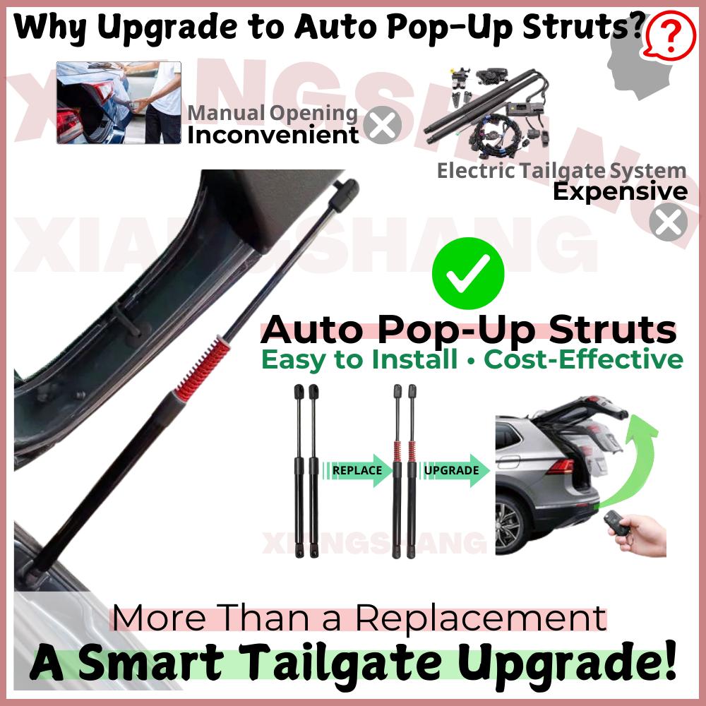 Auto Pop-Up Trunk Struts for d444 108 Hatchback 2014-2022 Automatic Opening Lift Support With Spring Boot Gas Struts 2pc 444d