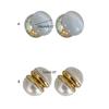 Fashion Elegant Cat-Eye Stone Magnetic Ear Clip for Women Weight Loss Acupoints Stud Earrings Without Piercing Jewelry
