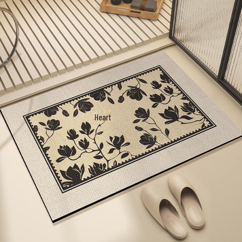 Cartoon Non-slip Absorbent Bathroom Mat - Stain-Resistant, Easy-Clean, Quick-Dry Carpet for Household Toilets and Doors