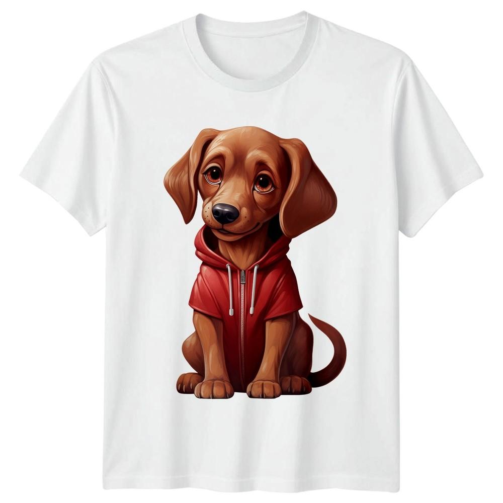 Dog In Hoodie Dogs Animals Unisexs TShirt Unisexs Tee Graphic Unisex Top a S