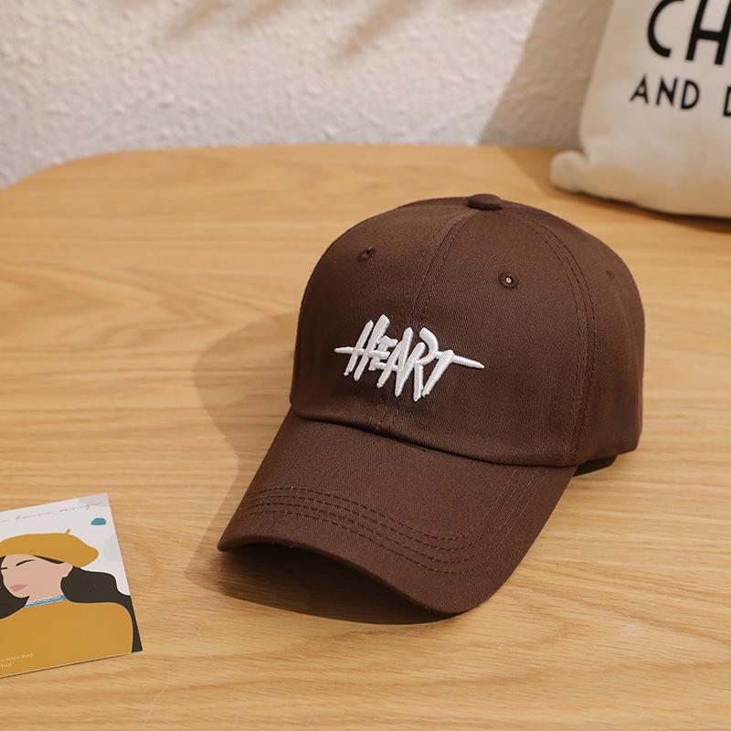 Big Head Embroidered Letter Hat Men and Women Summer Fashion Brand Korean Baseball Hat Spring and Summer Sun Protection Baseball Cap