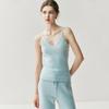 Women's V-Neck Slim Fit Cashmere Knit Spaghetti Strap Vest - Autumn/Winter 2026 Base Layer Top