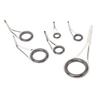 6PCS Rod Guide Rings Tip Repair Kit Stainless Steel Ceramic Various Size Fishing Accessory for DIY Rod Fishing Pole