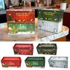 Ornament Durable Tin Christmas Box Vintage Style Rust Proof Tin Container Mini Size Simulation Design Iron Box Christmas