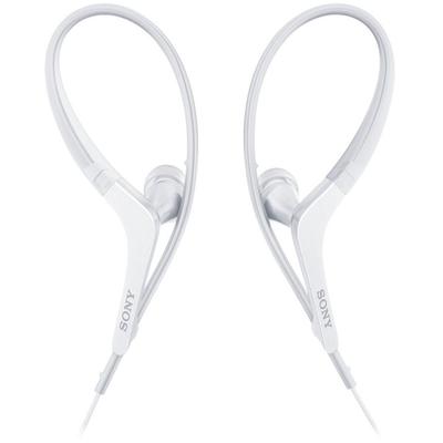 Sony με Τηλεχειριστήριο και Λευκά Ακουστικά MDR-AS410AP Ανθεκτικά στο Νερό/Έτοιμα για Άθληση, Μικρόφωνο, (MDR-AS410AP W)